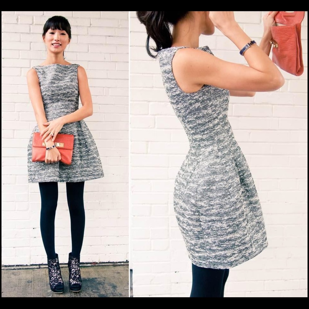 Size Small Zara metallic tweed dress